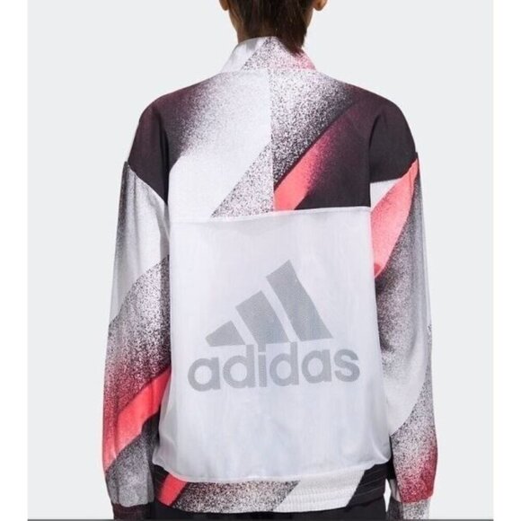 Adidas Unleash Confidence Woven Track Jacket Top Women Size Medium Long Sleeve - Picture 1 of 13